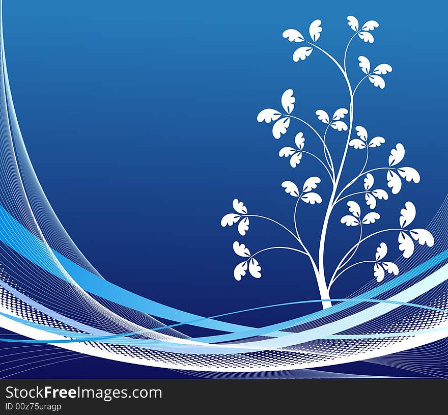 Floral art background vector design. Floral art background vector design