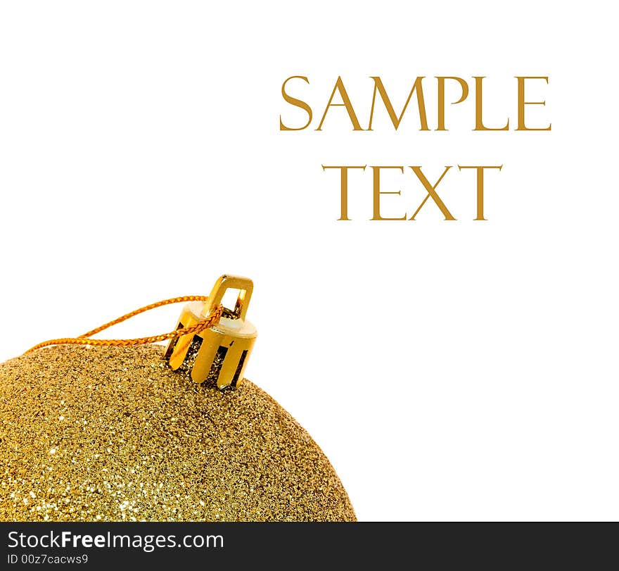 Christmas decoration on white background