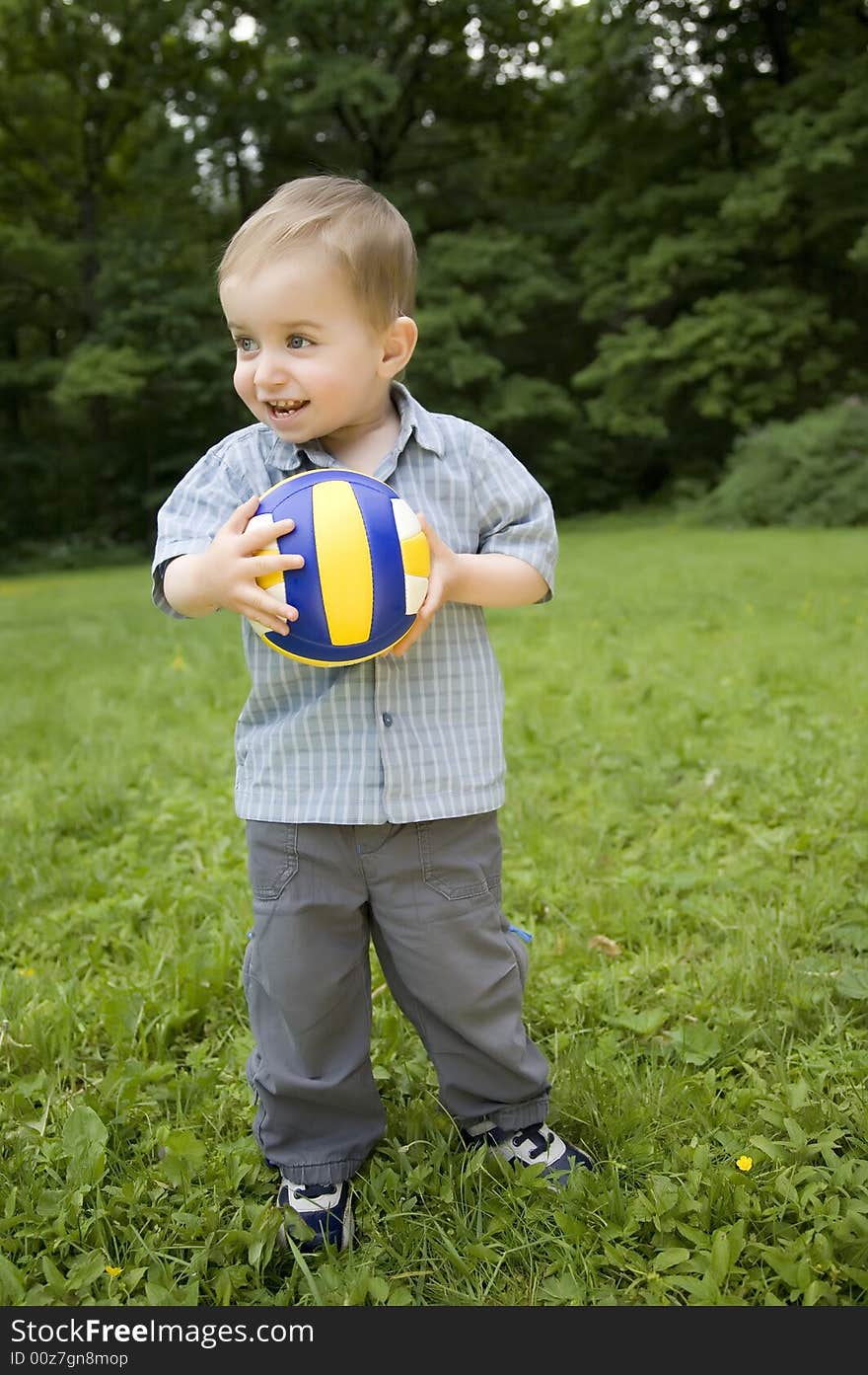 The Little Boy With A Ball. The Little Boy With A Ball