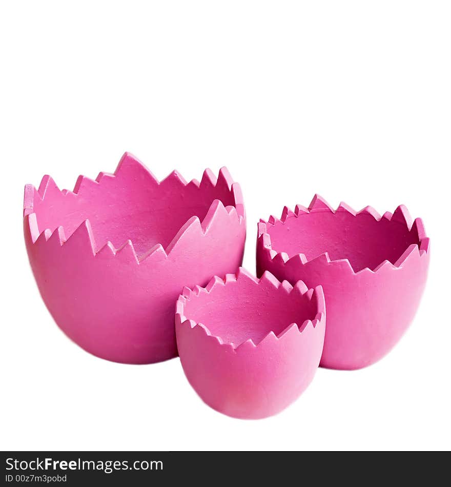 Pink pottery