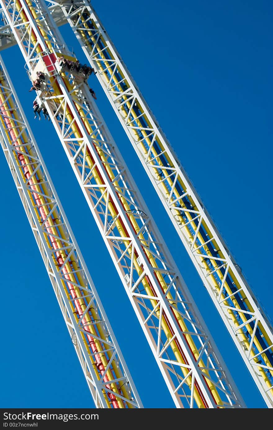 Sky Drop Ride at amusement park