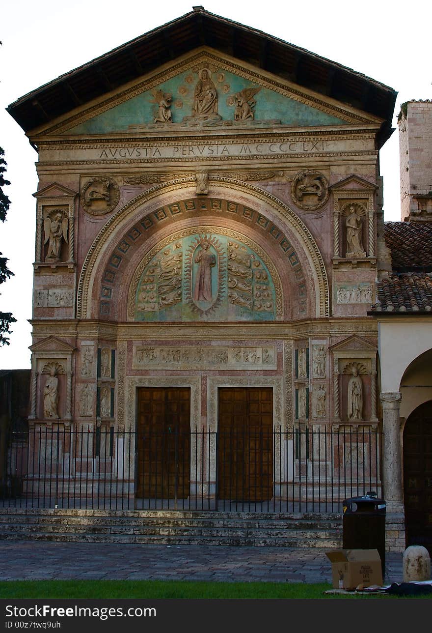 This is a church situated in Perugia, umbria. This is a church situated in Perugia, umbria