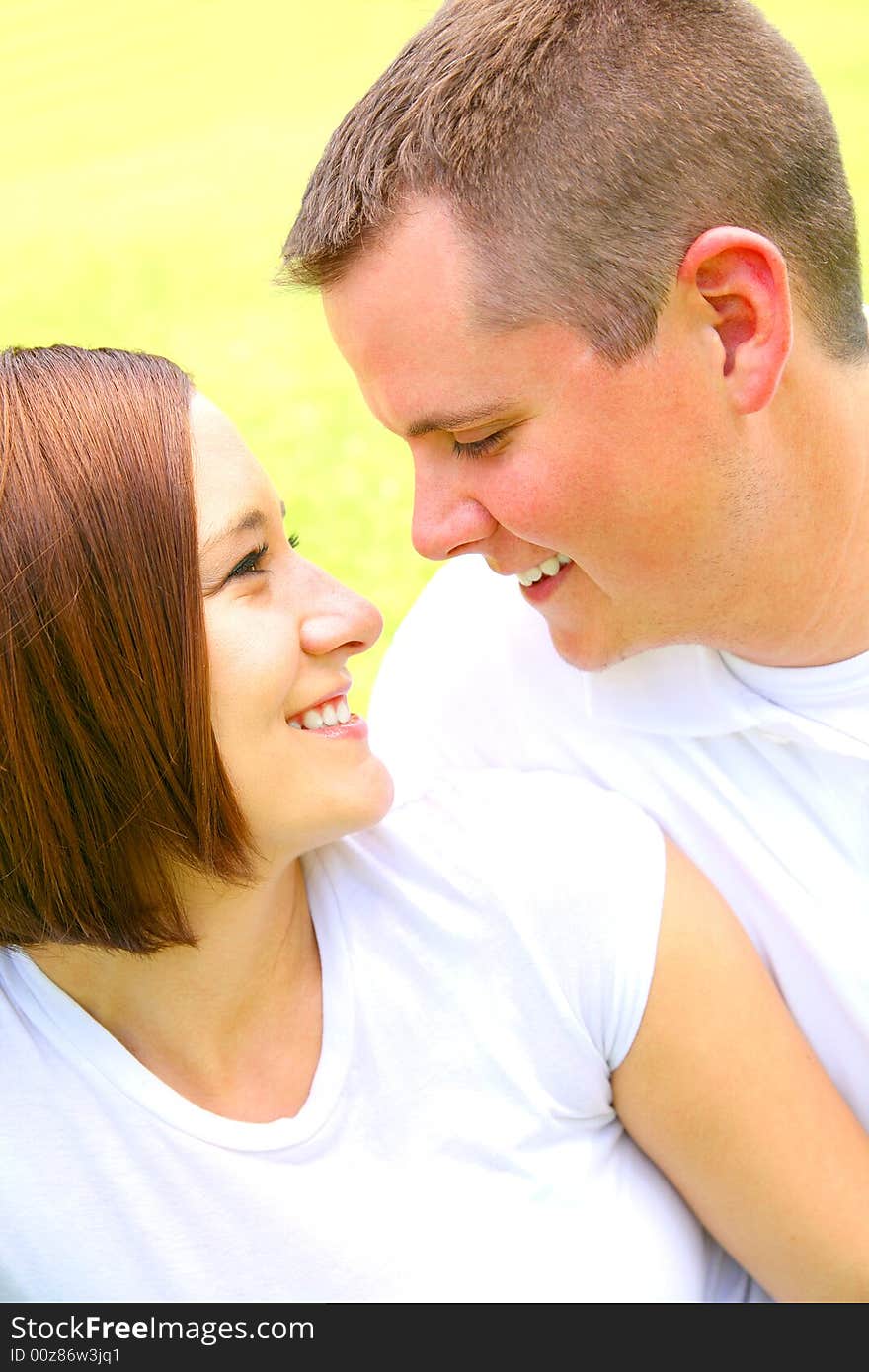 Happy caucasian couple in love, portrait outdoor. Happy caucasian couple in love, portrait outdoor