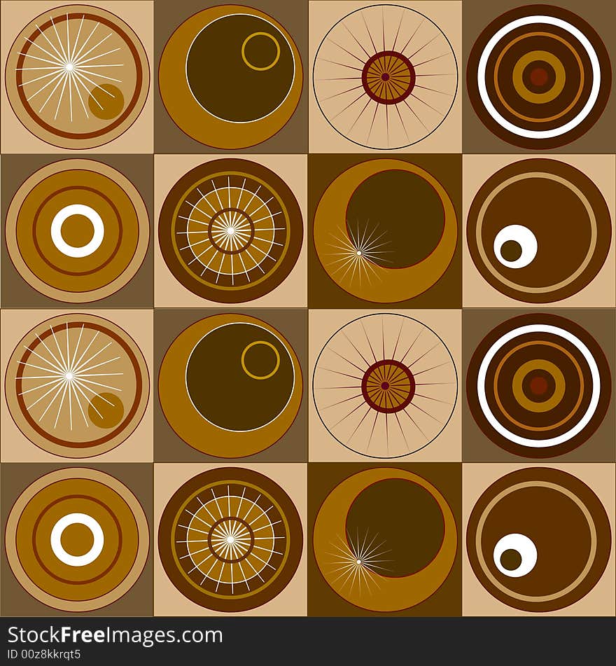 Seamless tile with circle designs on it. Seamless tile with circle designs on it.