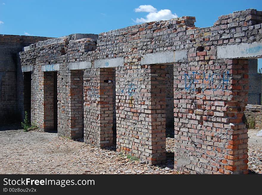 Kiev region. Abandoned building near Chernobyl area. Kiev region. Abandoned building near Chernobyl area