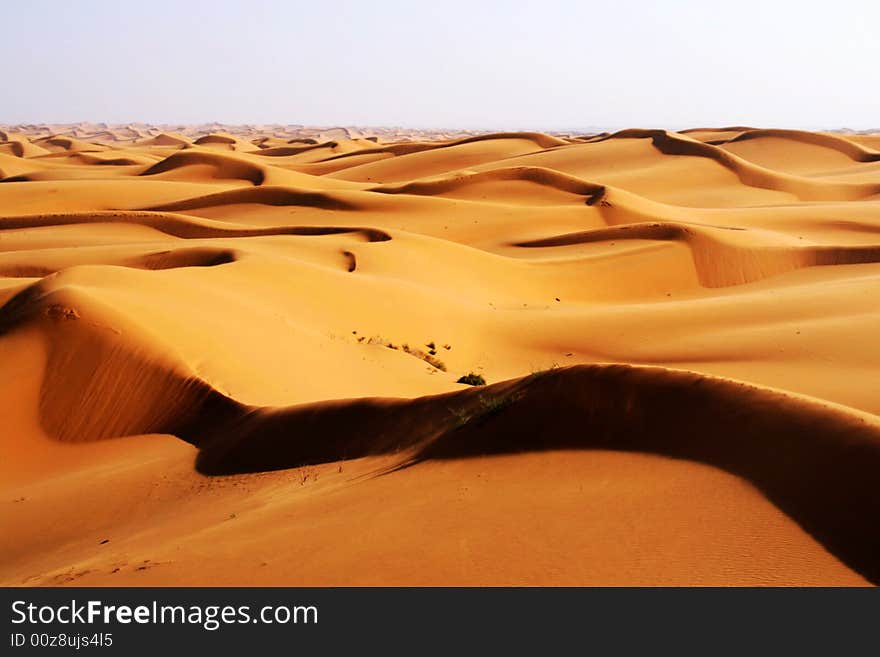 Shot at a desert in northwest China. Shot at a desert in northwest China