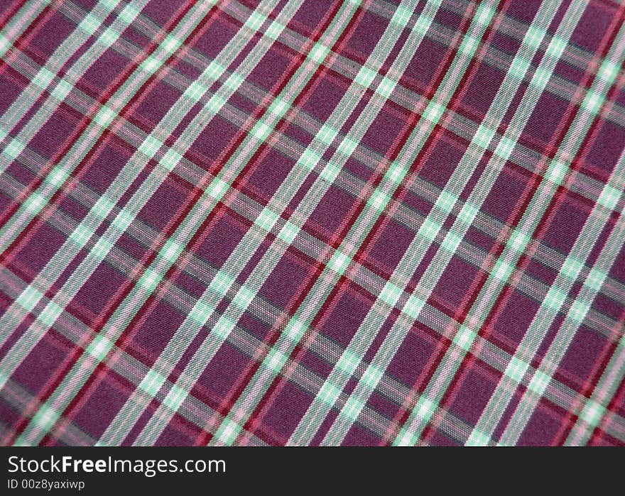 Close up of pleated checkered fabric cloth. Close up of pleated checkered fabric cloth.