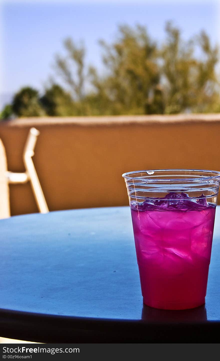 A glass of Prickly Pear Punch in Arizona. A glass of Prickly Pear Punch in Arizona