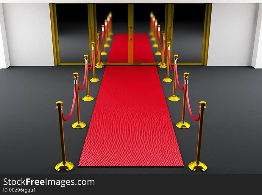 Red carpet entrance