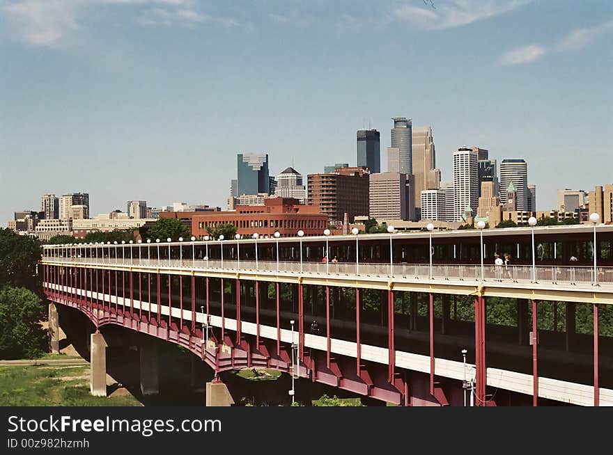 Minneapolis skyline from University of Minneapolis