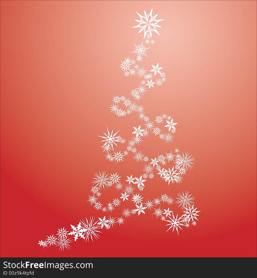 Christmas background of a swirly spiral made from snowflakes. Also available as vector. Christmas background of a swirly spiral made from snowflakes. Also available as vector.