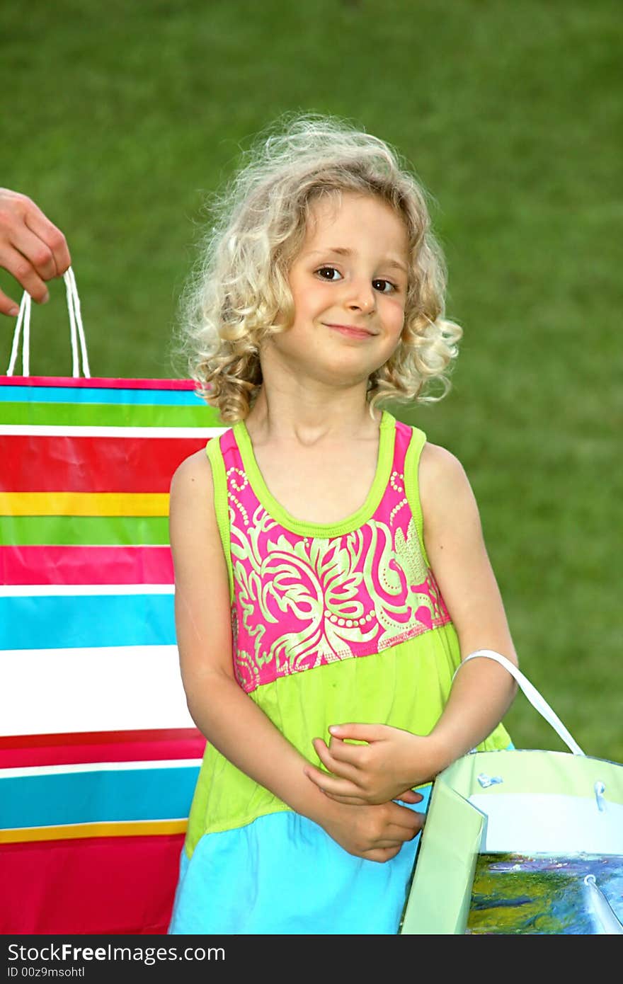 Girl With Shopping Bag