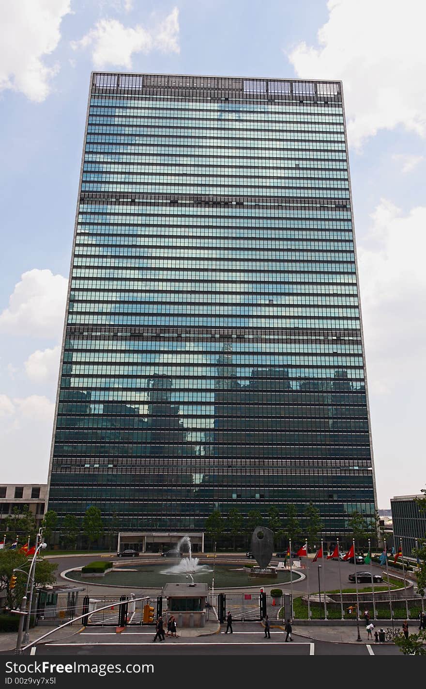 The United Nation Headquarter Plaza in New York City