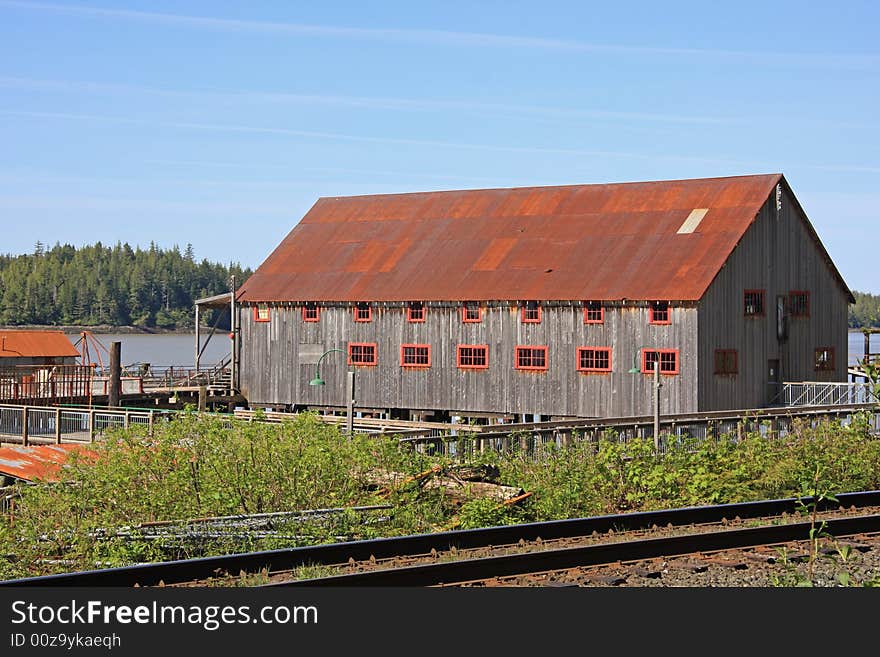 Historic cannery museum on the northwest coast near prince rupert, canada