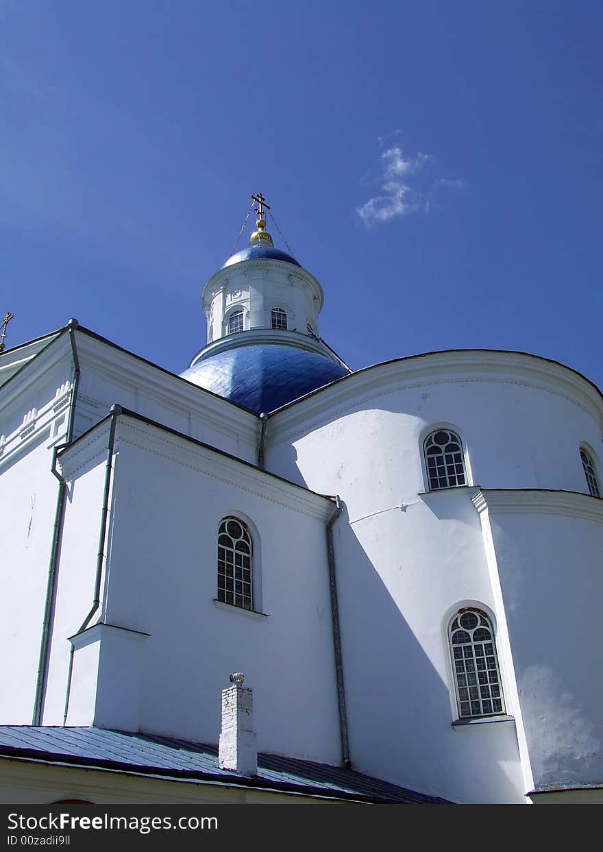 The Church on the blue sky whis cloud