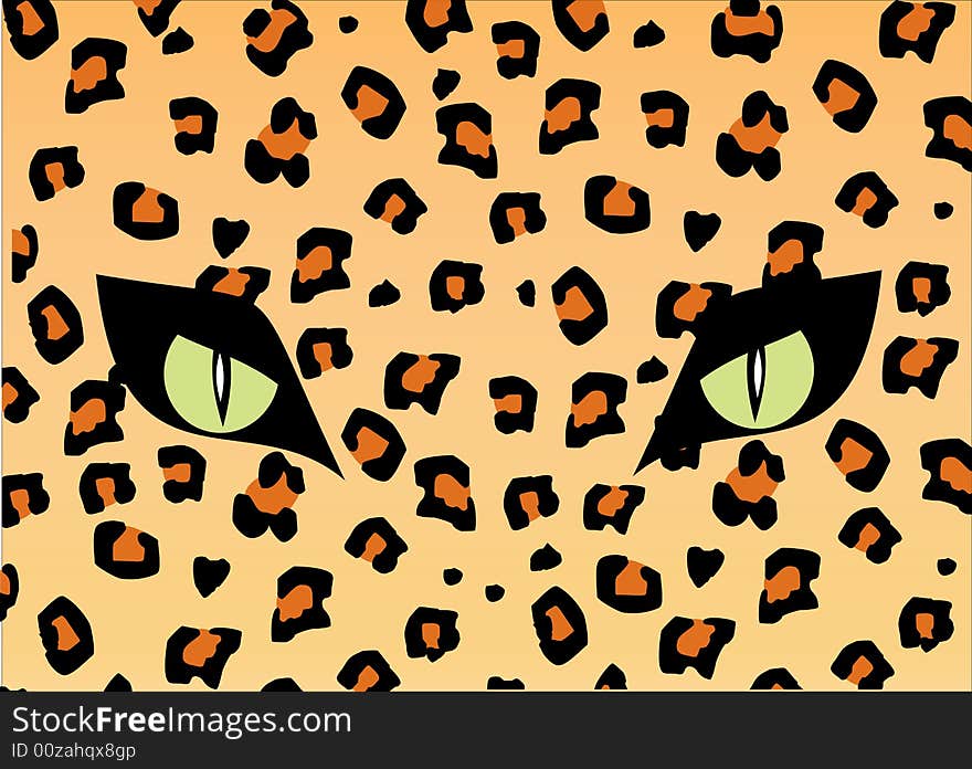 Skin and eye of the jaguar, texture for different integer.Vector.