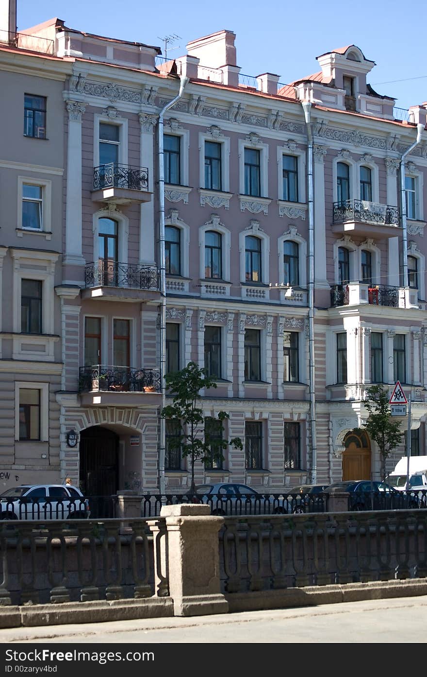 Old style building in Saint-Petersburg. Old style building in Saint-Petersburg.