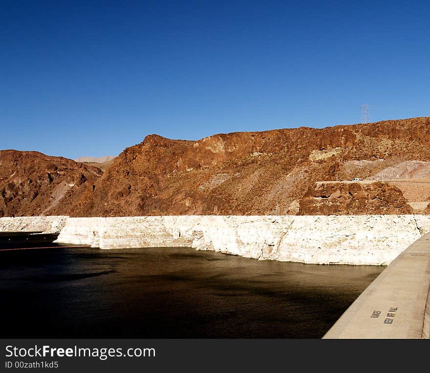 Lake Side Of The Hoover Dam