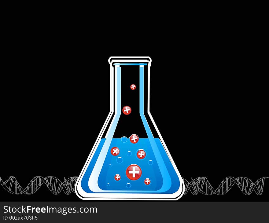 Chemical in flask