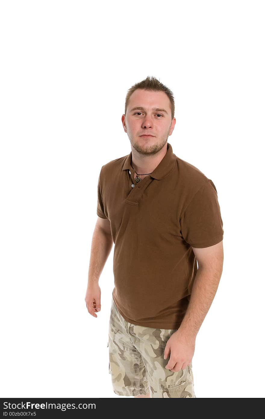 Casual man on white background. Casual man on white background