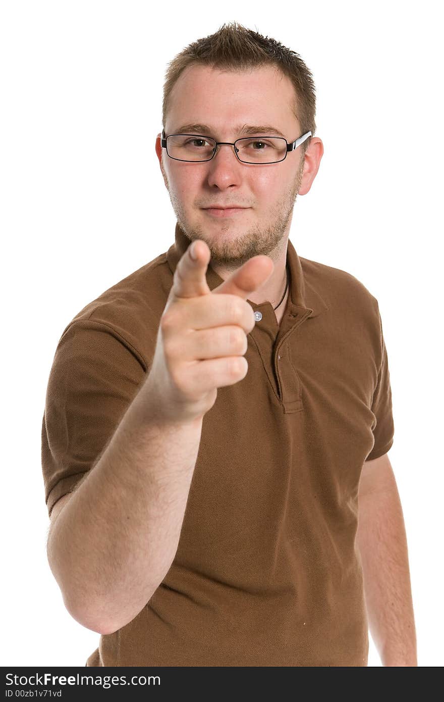 Casual man on white background. Casual man on white background