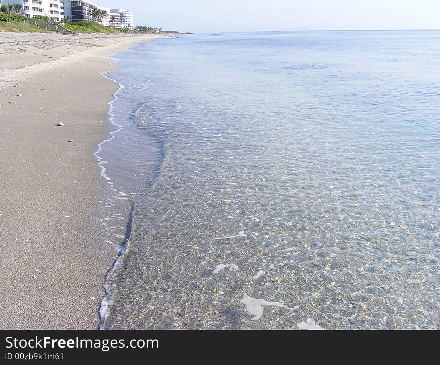 Crystal clear calm waters of the Atlantic lapping at your feet. Crystal clear calm waters of the Atlantic lapping at your feet.