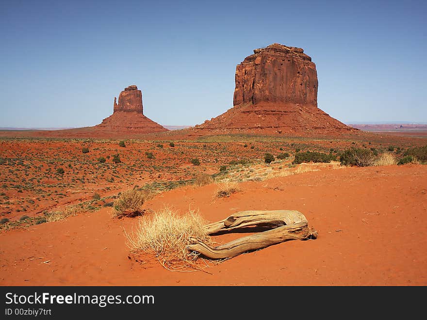 View of the Monument Valley NP, Arizona