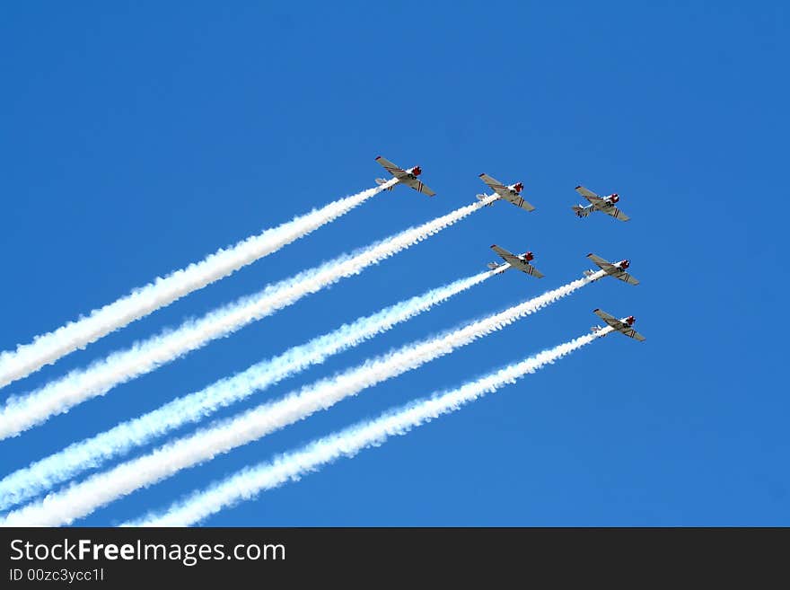 Air show in Jones Beach, New York on May 25, 2008. Air show in Jones Beach, New York on May 25, 2008