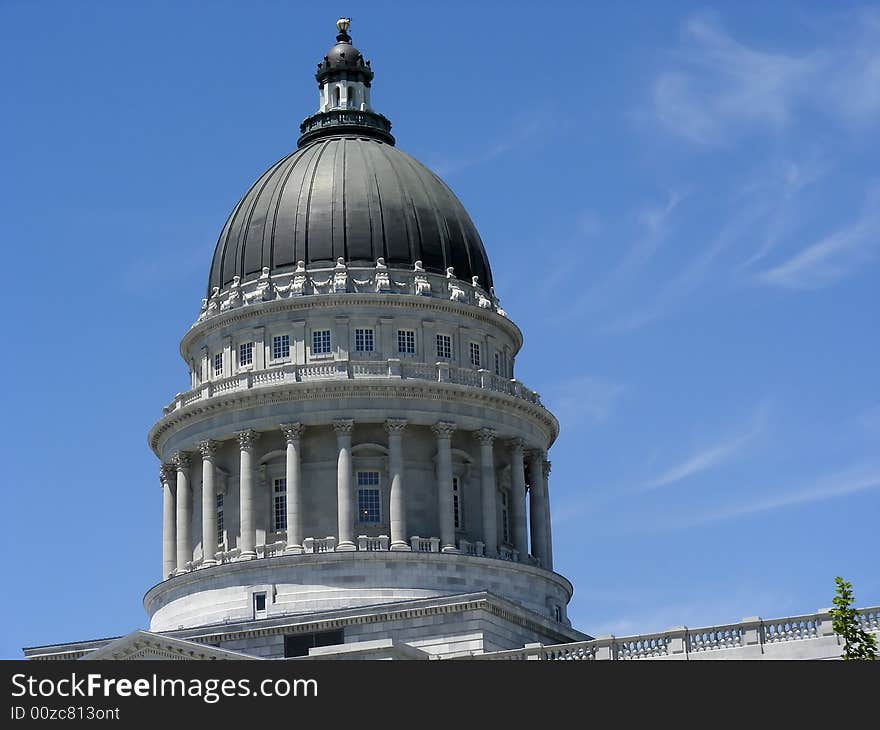 The dome on top of the Utah State House, Salt Lake City. The dome on top of the Utah State House, Salt Lake City.