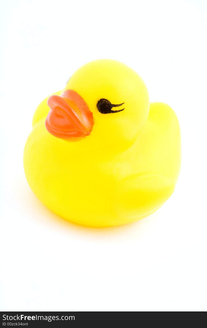 Isolated photo of some funny yellow duck