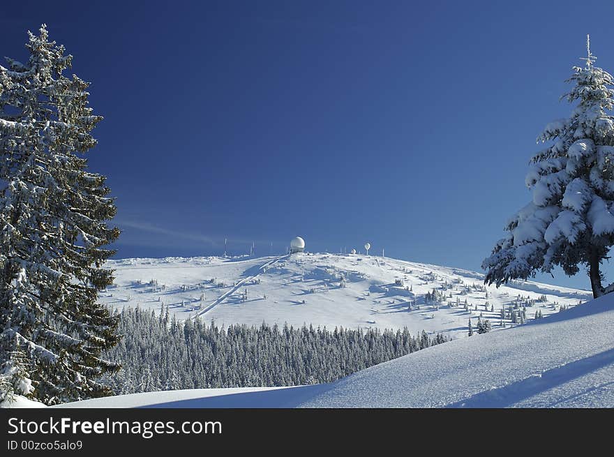 Snowy mountain