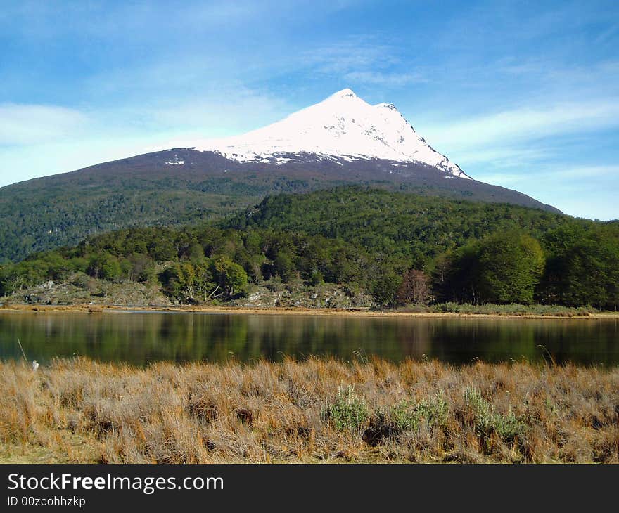 A view of a lake in Ushuaia - Patagonia - Argentina