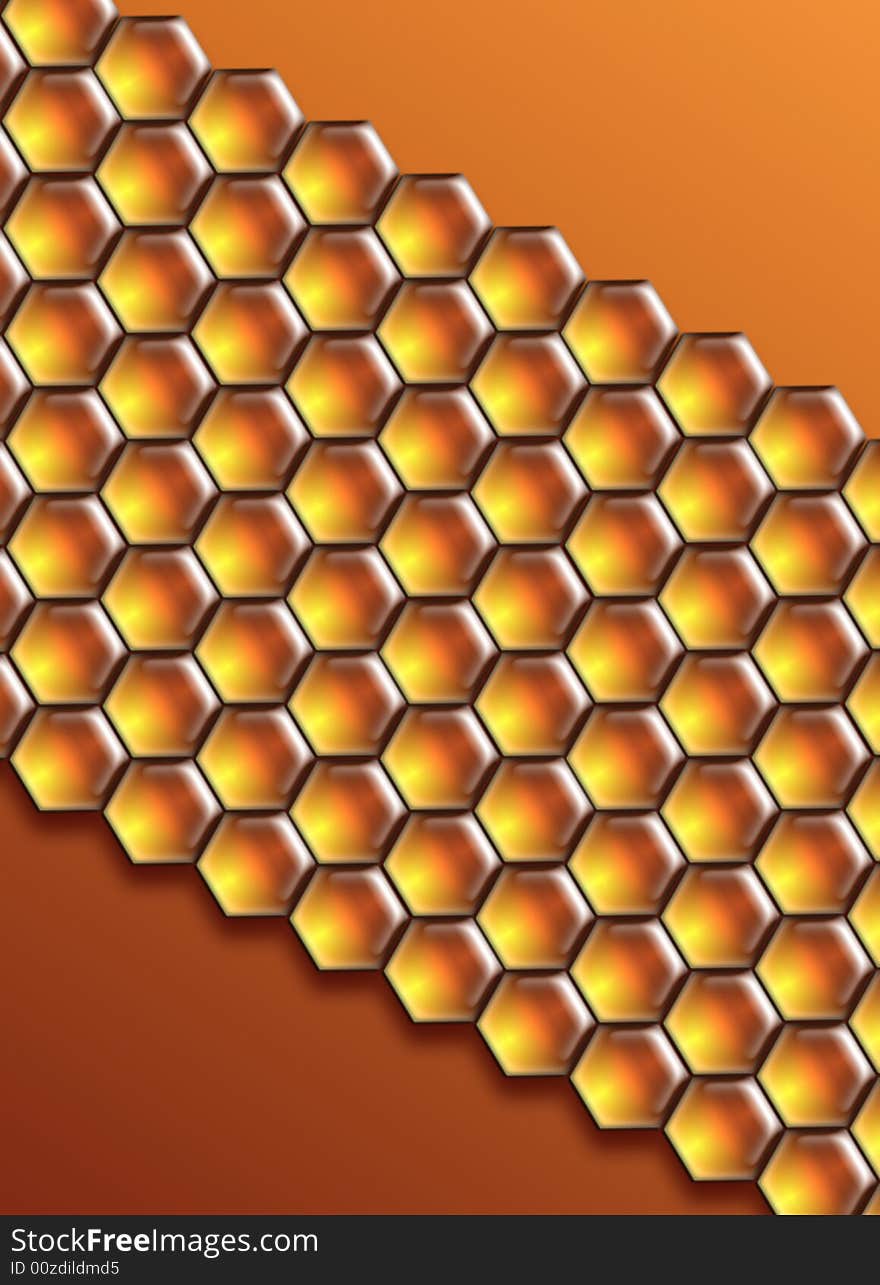 Honeycomb background very useful for packing