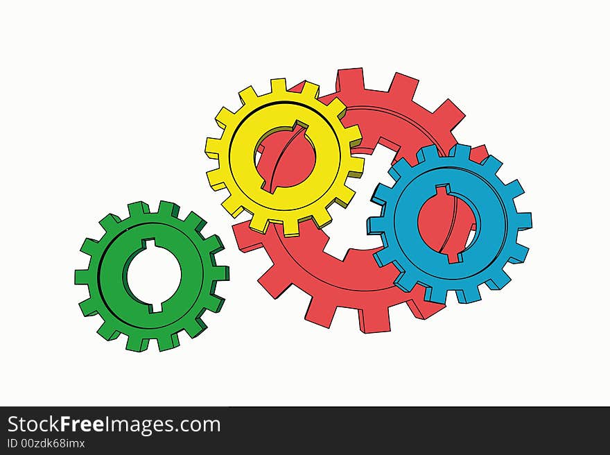 Isolated cogwheels