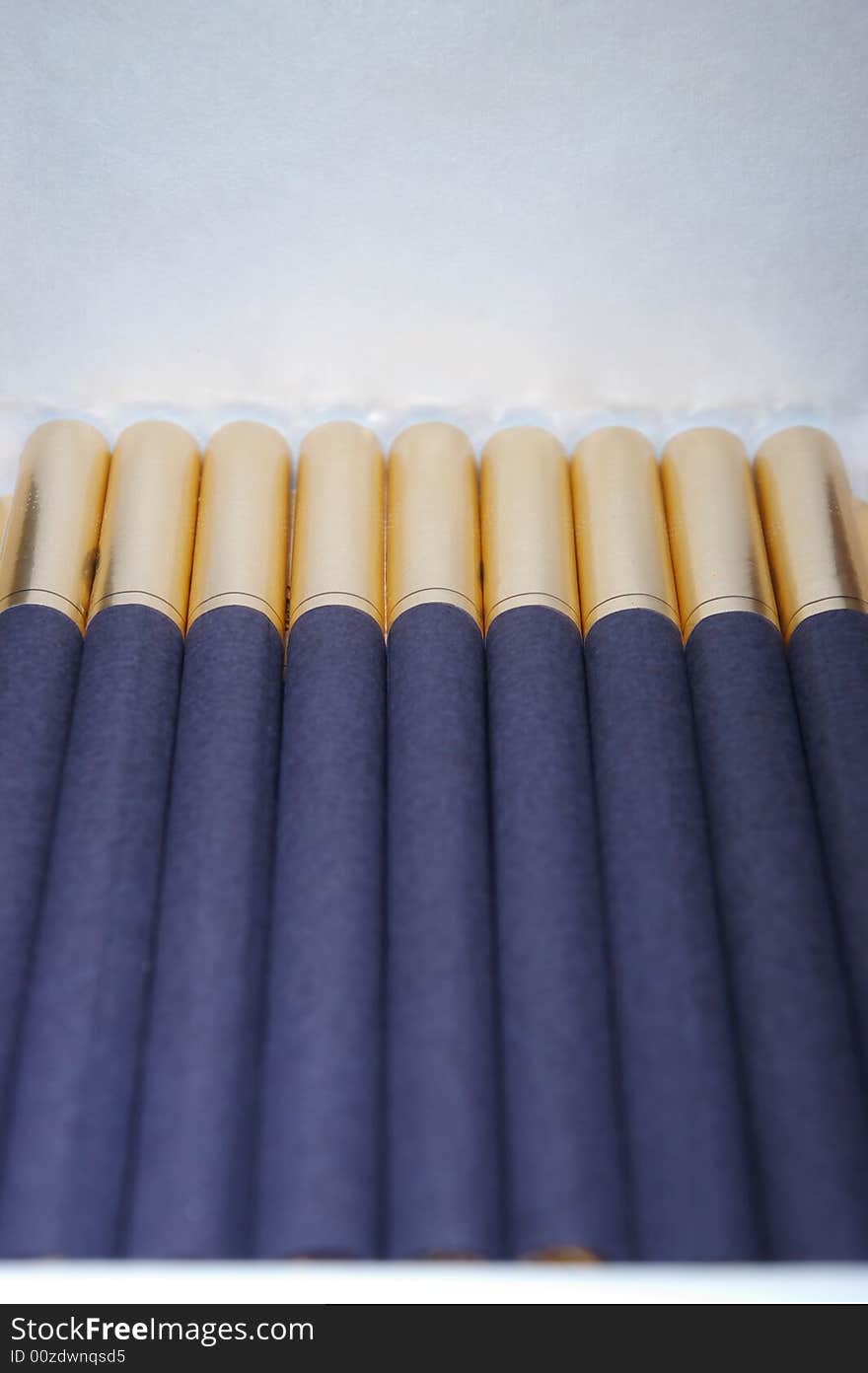 A pack of expensive luxury cigarettes close-up