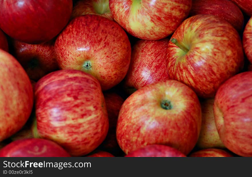 Colorful Red Apples