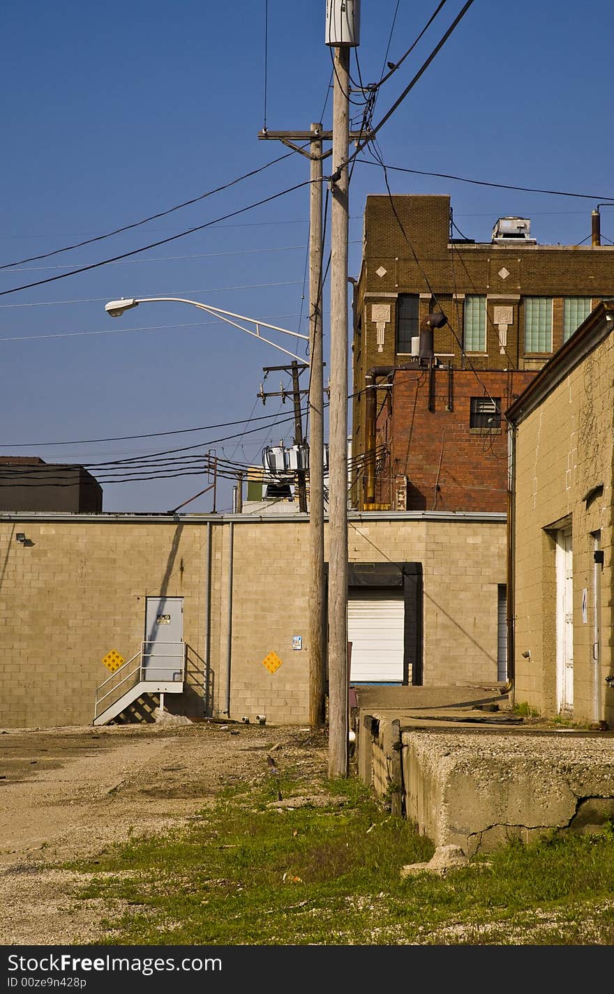 Urban Cityscape with Loading Docks. Urban Cityscape with Loading Docks