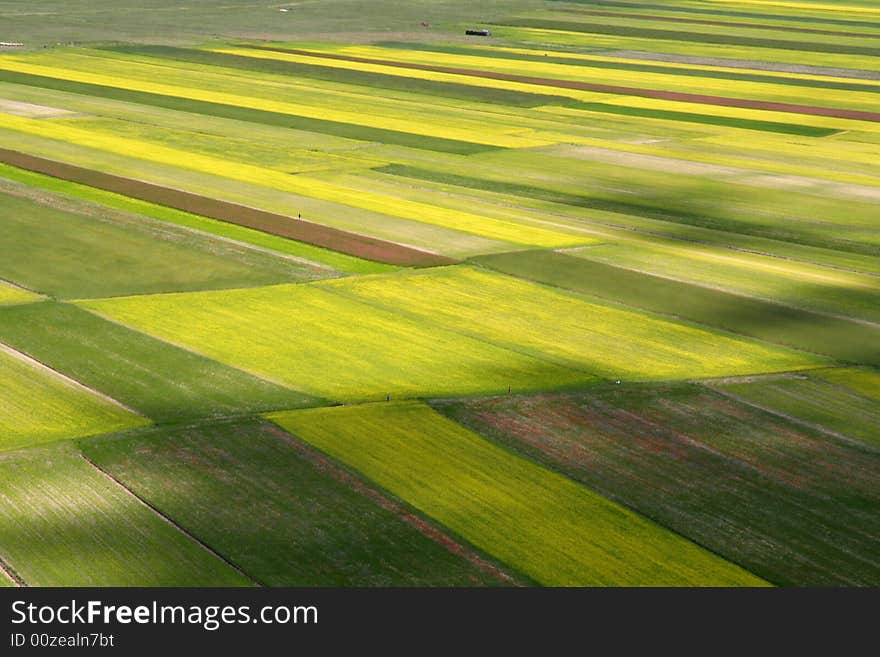 Summer landscape captured near Castelluccio di Norcia - Umbria - Italy. Summer landscape captured near Castelluccio di Norcia - Umbria - Italy