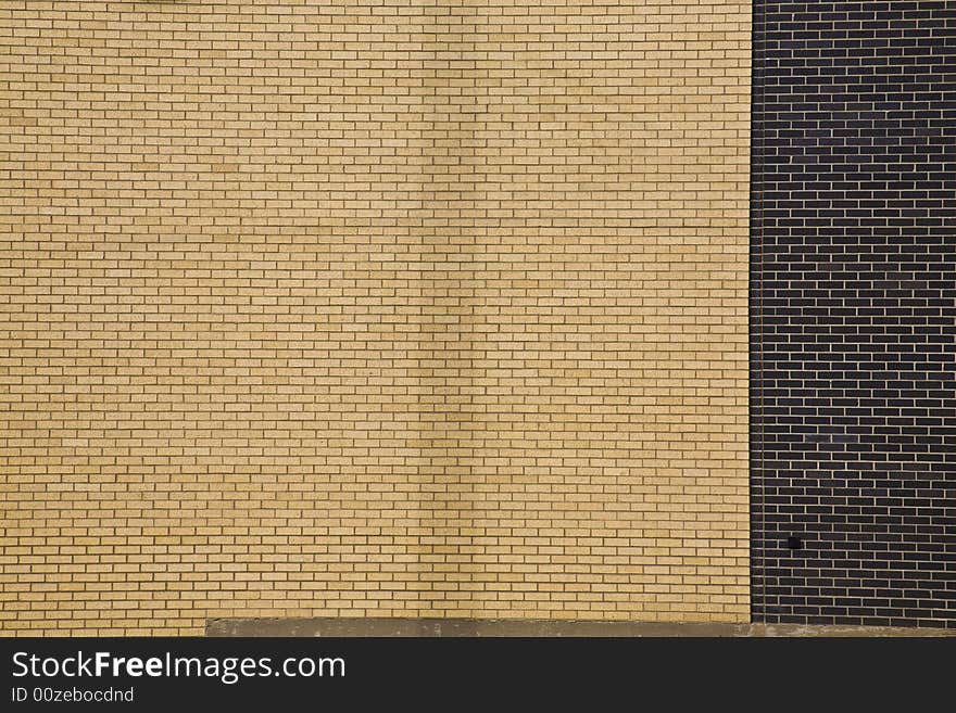 Two toned Brick Wall with Shadow. Two toned Brick Wall with Shadow