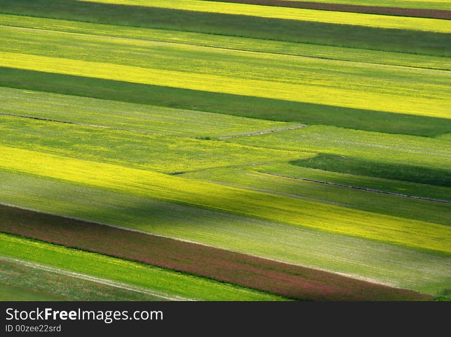 Summer landscape captured near Castelluccio di Norcia - Umbria - Italy. Summer landscape captured near Castelluccio di Norcia - Umbria - Italy