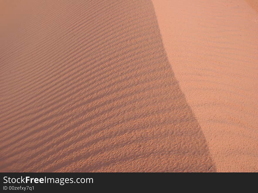 Sand ripples in Arizona desert. Northern Arizona. USA