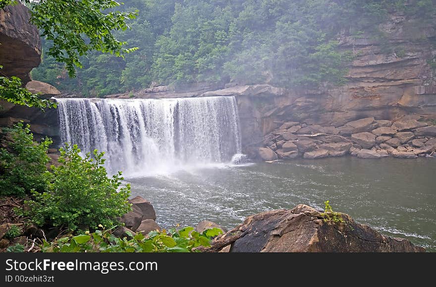 Cumberland falls in cumberland falls park near Corbin, Ky USA