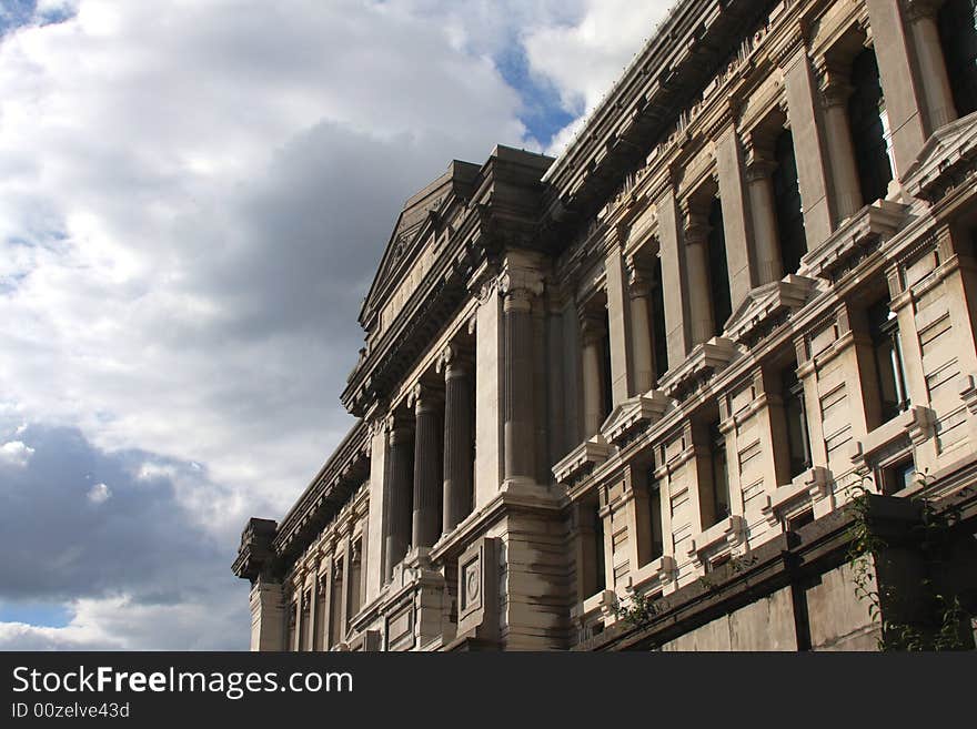 The palace of justice in Brussels, Belgium. The palace of justice in Brussels, Belgium.