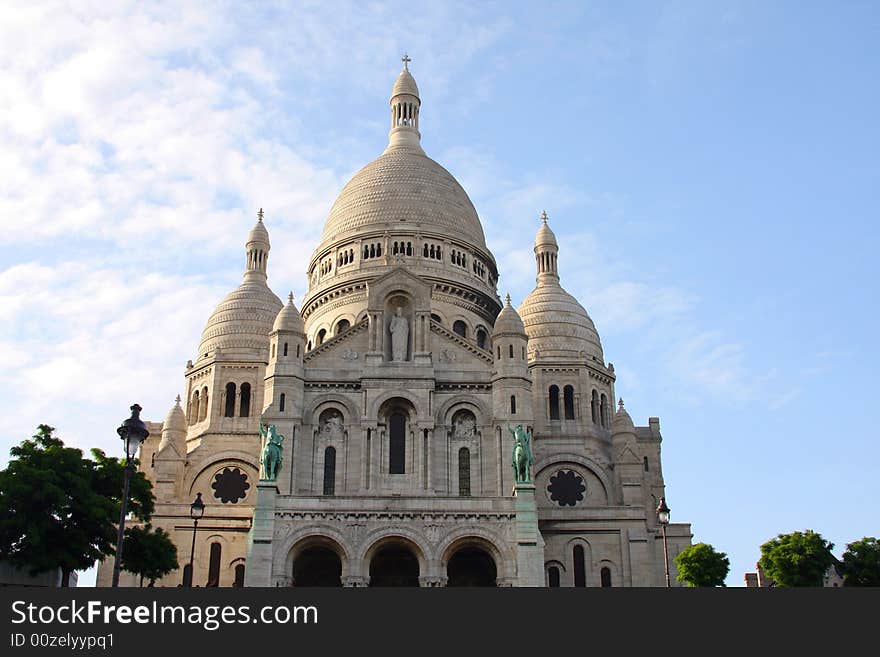 Sacre Coeur at Montmartre in Paris.