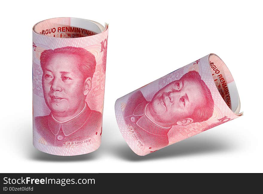 Isolated China Money