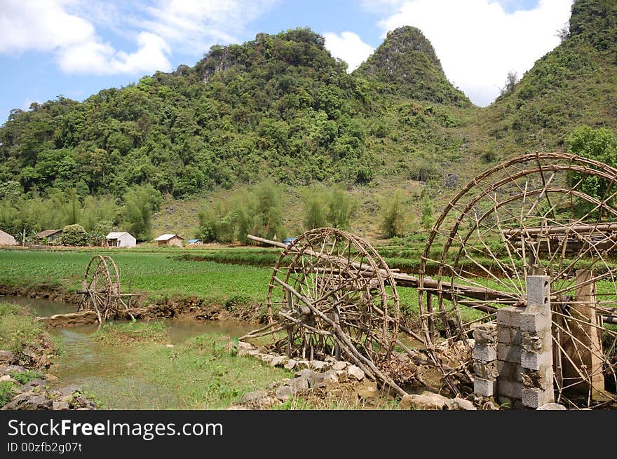 Mountainous landscape of Cao Bang