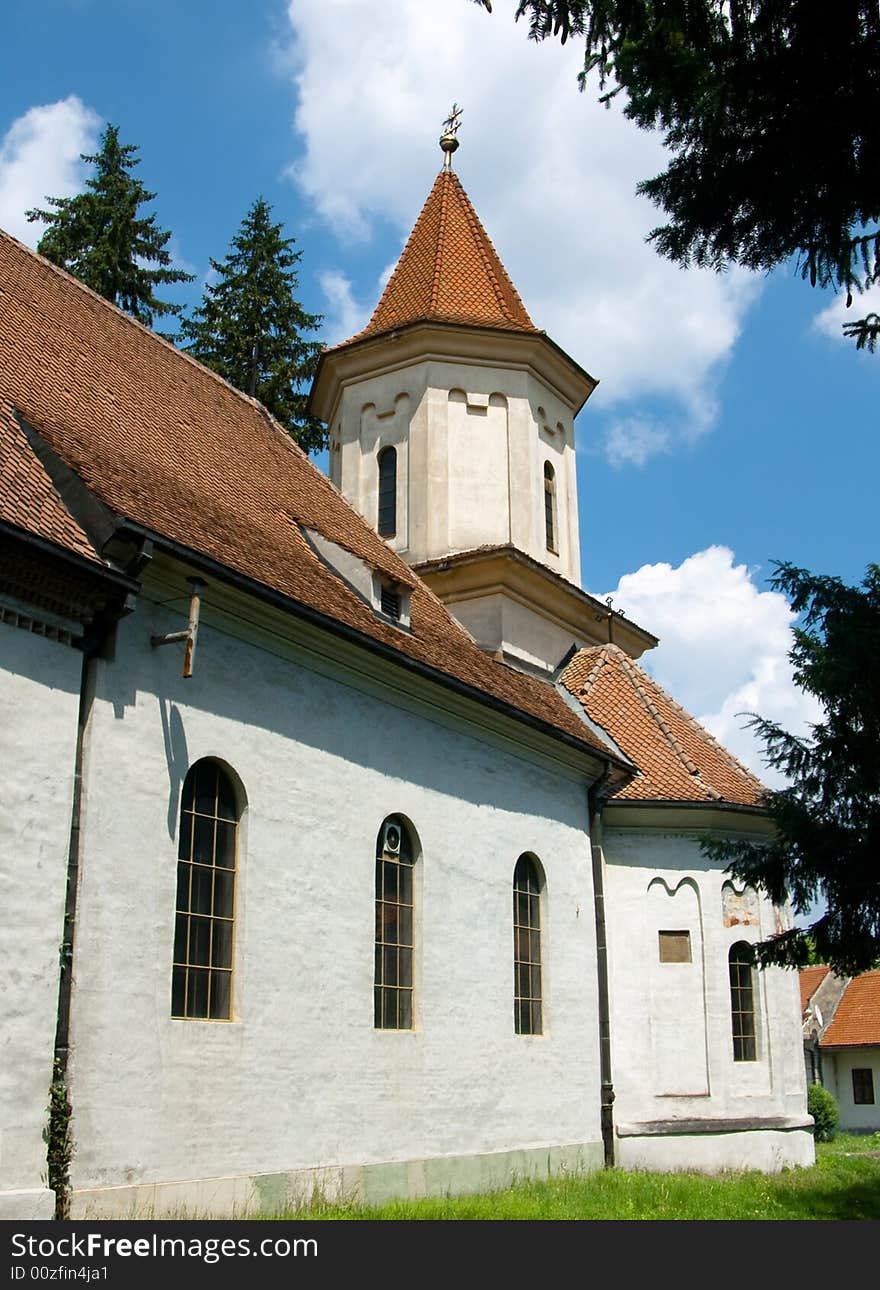 Saint Nicholas Church is a Romanian Orthodox church in Braşov, dominating the historic district of Schei. The church was established in 1292. It was mentioned in a Papal bull issued in 1399 by Pope Boniface IX. Starting in 1495, the church was rebuilt in stone by the locals, with help from Vlad Călugărul, Voivode (Prince) of Wallachia. Saint Nicholas Church is a Romanian Orthodox church in Braşov, dominating the historic district of Schei. The church was established in 1292. It was mentioned in a Papal bull issued in 1399 by Pope Boniface IX. Starting in 1495, the church was rebuilt in stone by the locals, with help from Vlad Călugărul, Voivode (Prince) of Wallachia.