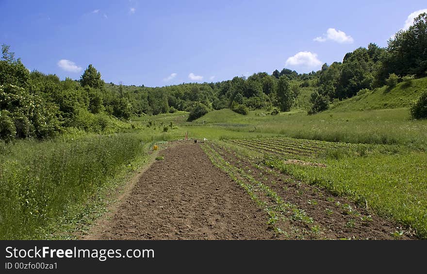 Landscape around Trojvrh village in Lika, Croatia. Landscape around Trojvrh village in Lika, Croatia