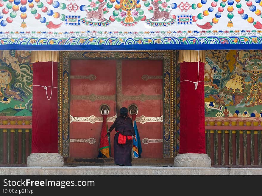 At a temple in Gannan area of China. At a temple in Gannan area of China