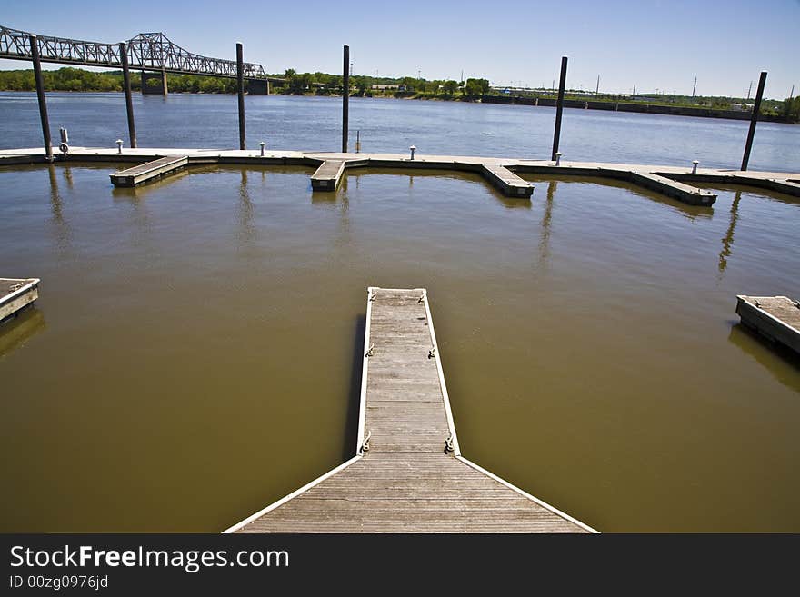 Multiple open Docks and Bridge. Multiple open Docks and Bridge